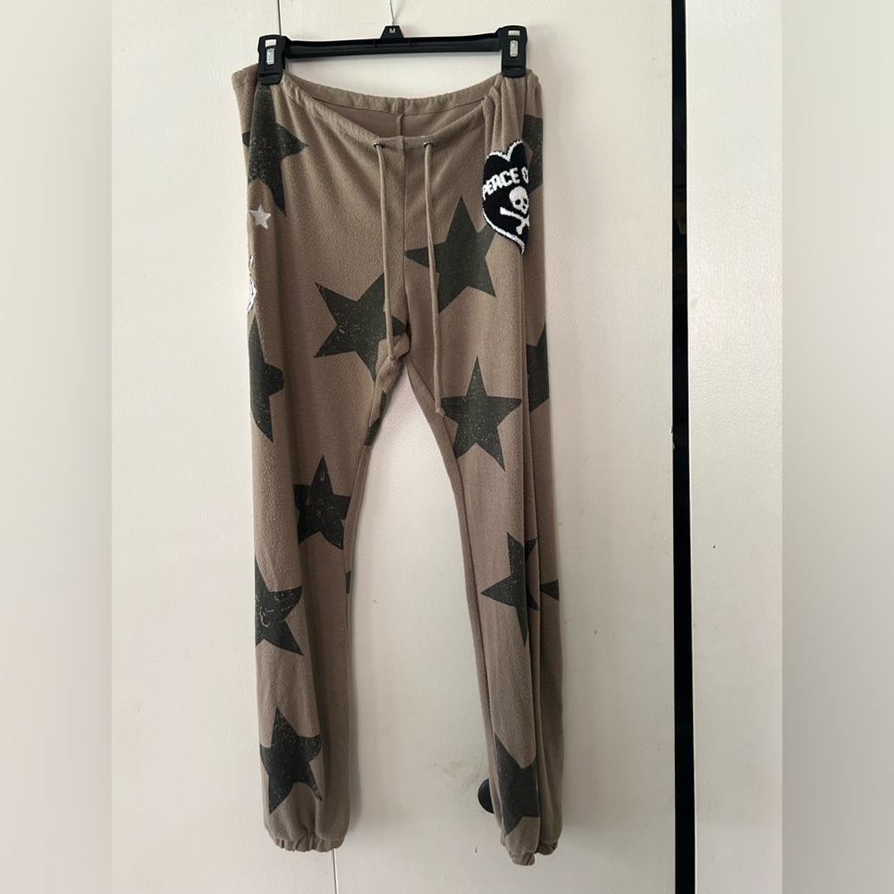 Charger soft cotton, army green, cinch, wasted, size small lounge pants